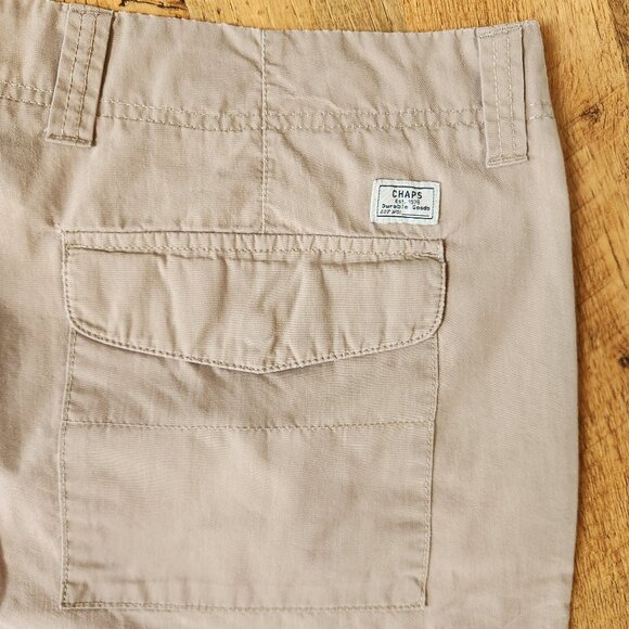 Chaps 40 Khaki Mens Shorts - Picture 7 of 12